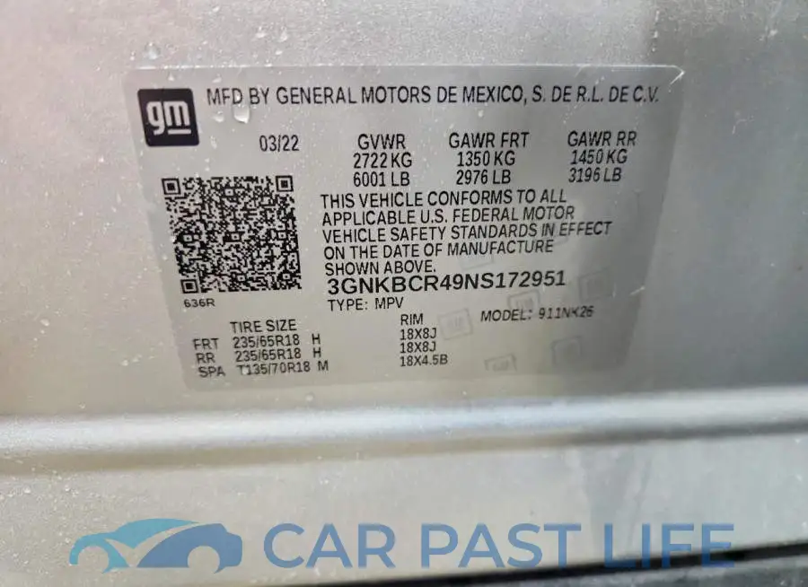 3GNKBCR49NS172951# 13