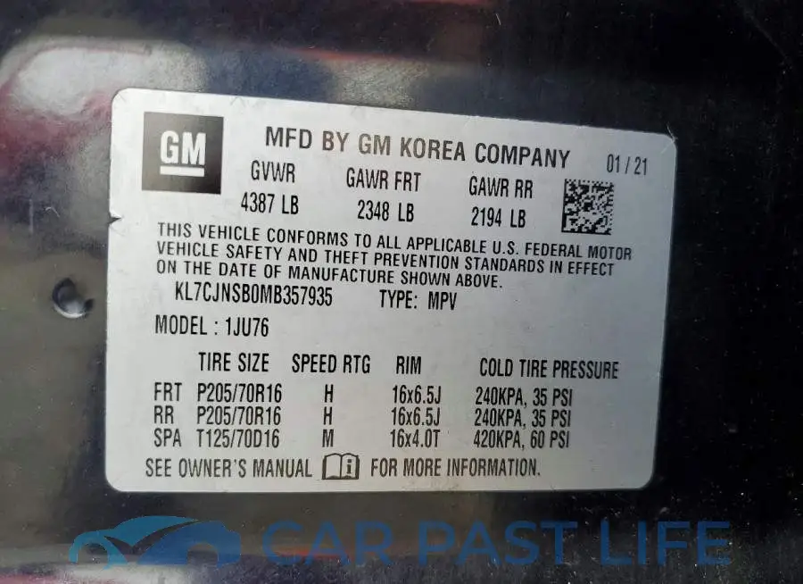 KL7CJNSB0MB357935# 13
