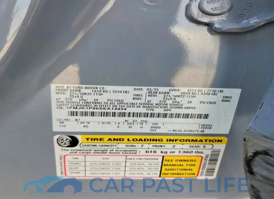1FMJK1P86SEA14454# 13