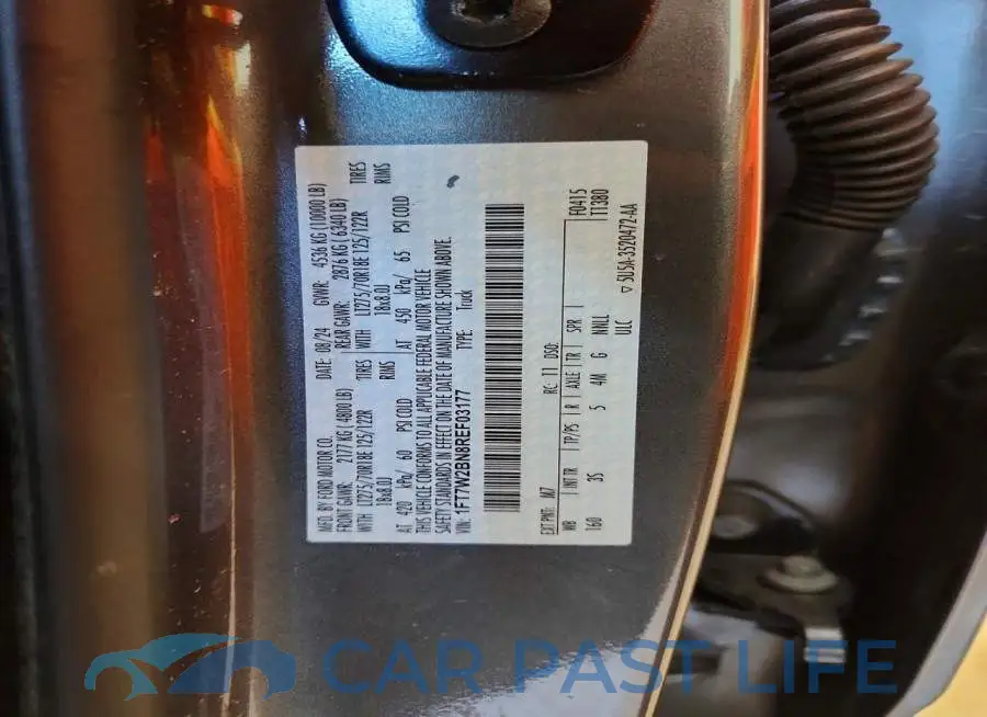 1FT7W2BN8REF03177# 12