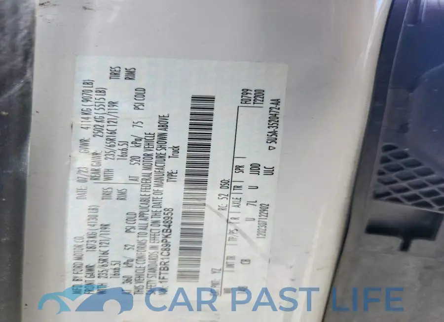 1FTBR1C89PKB48958# 13