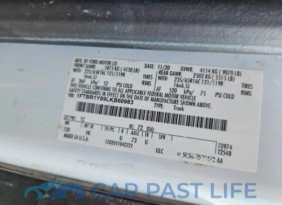 1FTBR1Y89LKB60983# 13