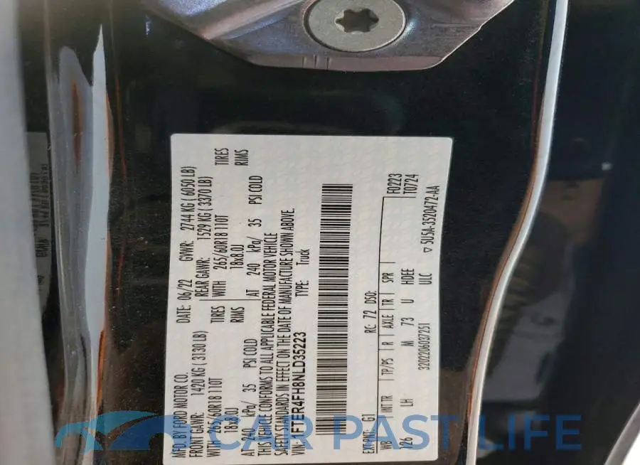 1FTER4FH8NLD35223# 12