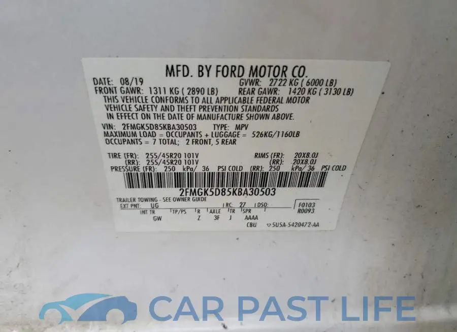 2FMGK5D85KBA30503# 13