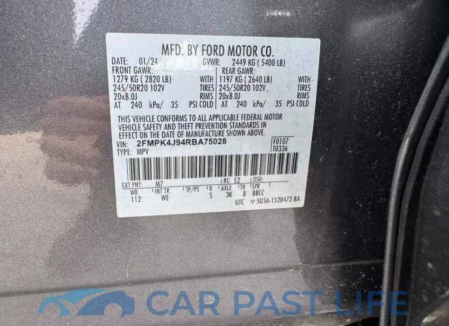 2FMPK4J94RBA75028# 10