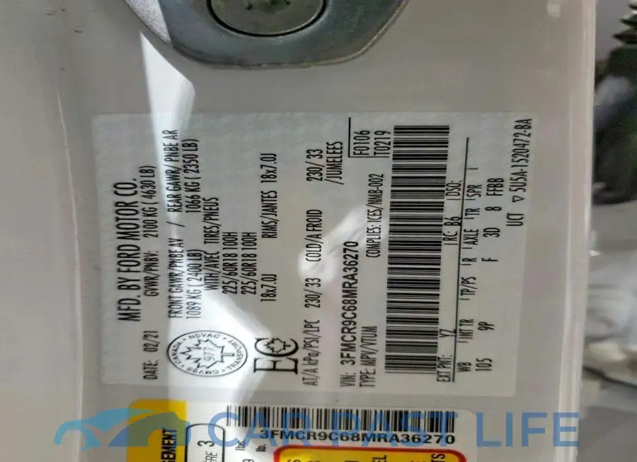 3FMCR9C68MRA36270# 13