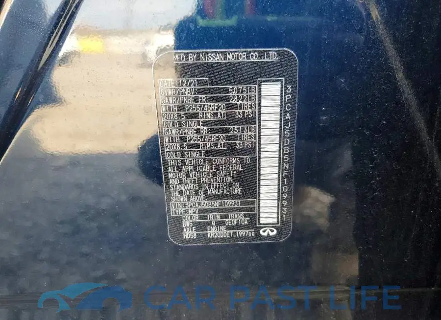 3PCAJ5DB5NF109931# 13