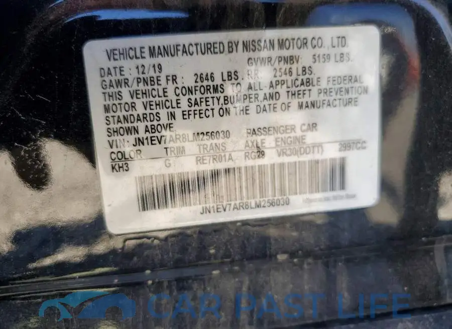 JN1EV7AR8LM256030# 12