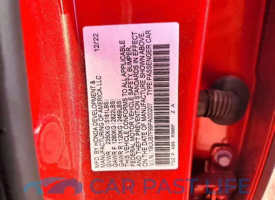19UUB7F99PA000207# 12