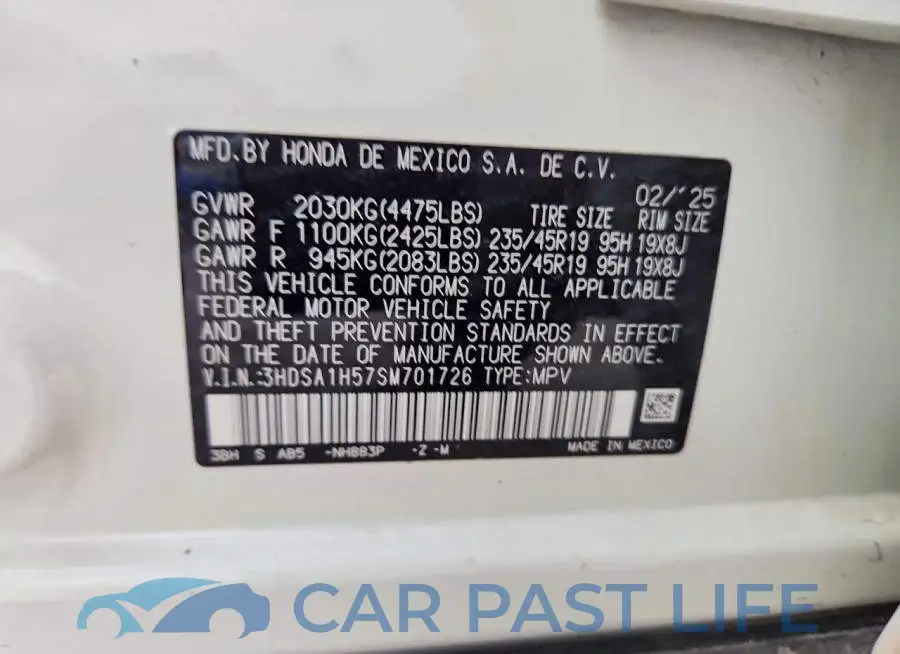 3HDSA1H57SM701726# 13