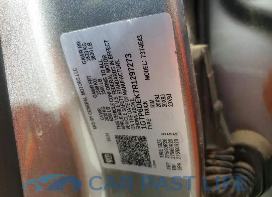1GTP6DEK7R1297273# 12