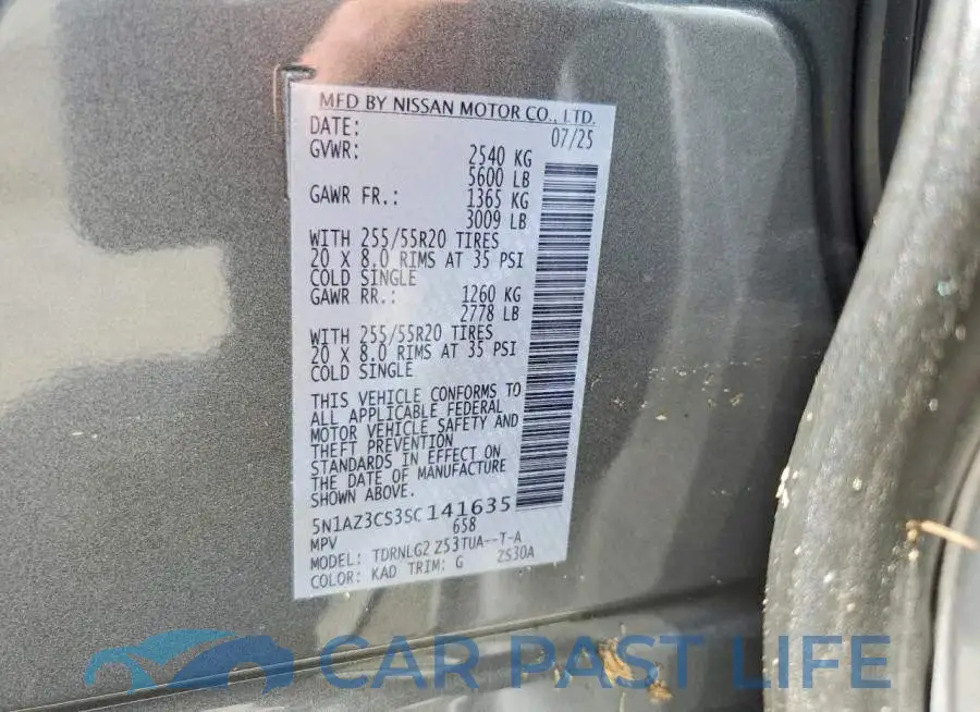5N1AZ3CS3SC141635# 13