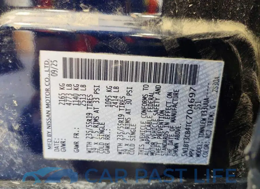 5N1BT3CB4TC704697# 14