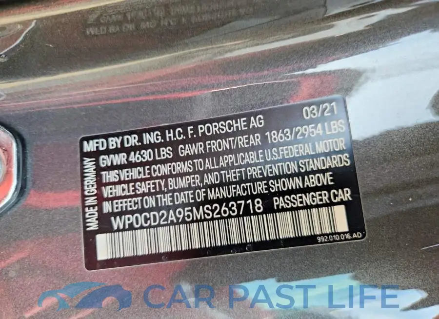 WP0CD2A95MS263718# 12