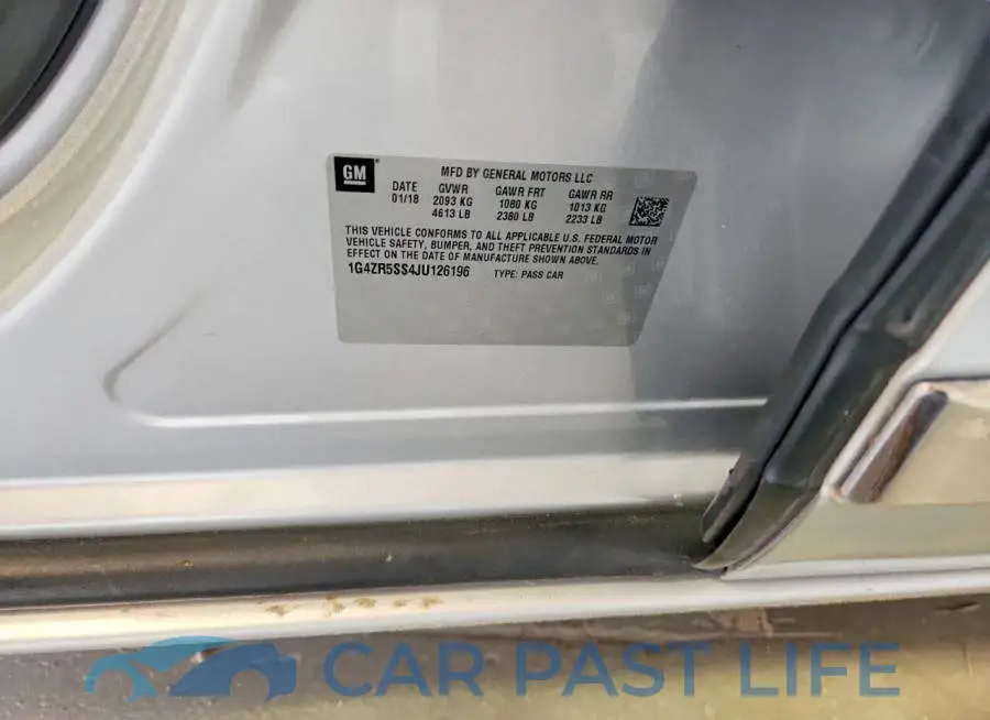 1G4ZR5SS4JU126196# 12