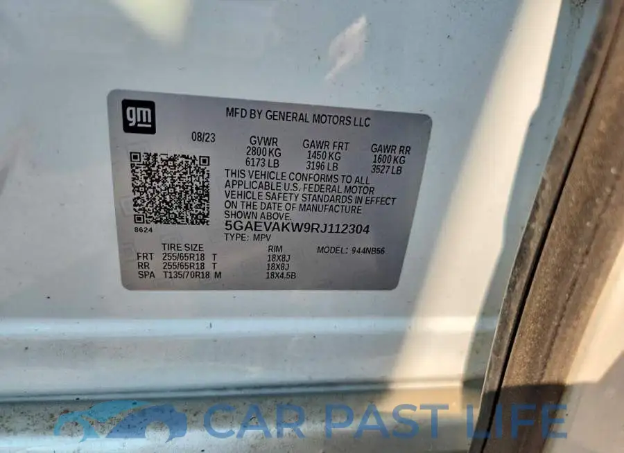 5GAEVAKW9RJ112304# 13