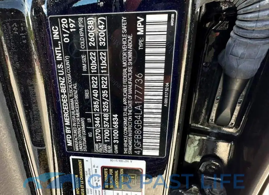 4JGFB8GB4LA177736# 10