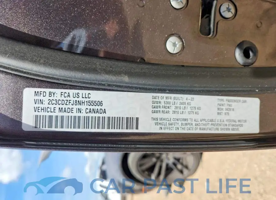 2C3CDZFJ8NH155506# 12