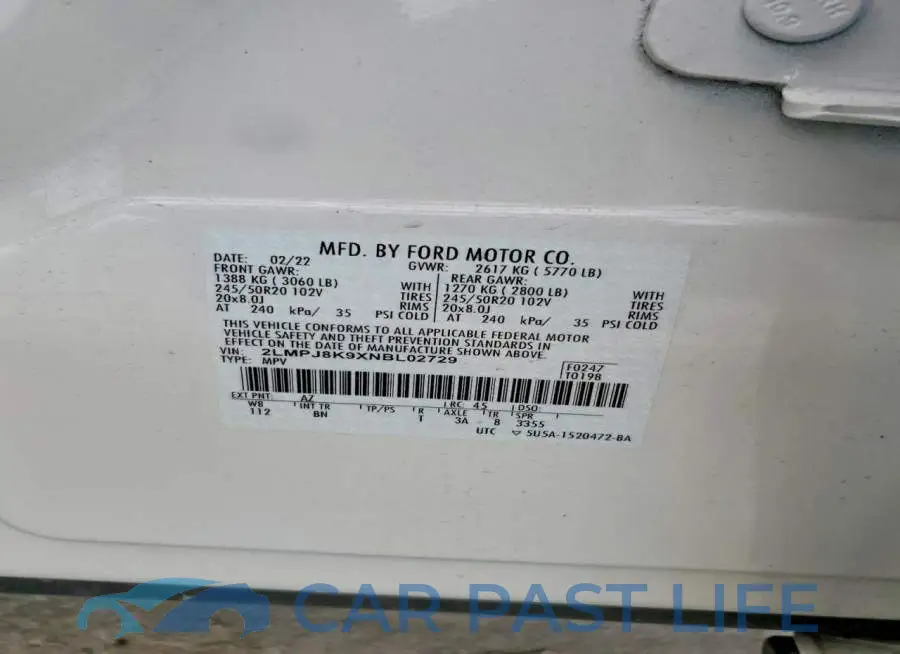 2LMPJ8K9XNBL02729# 14