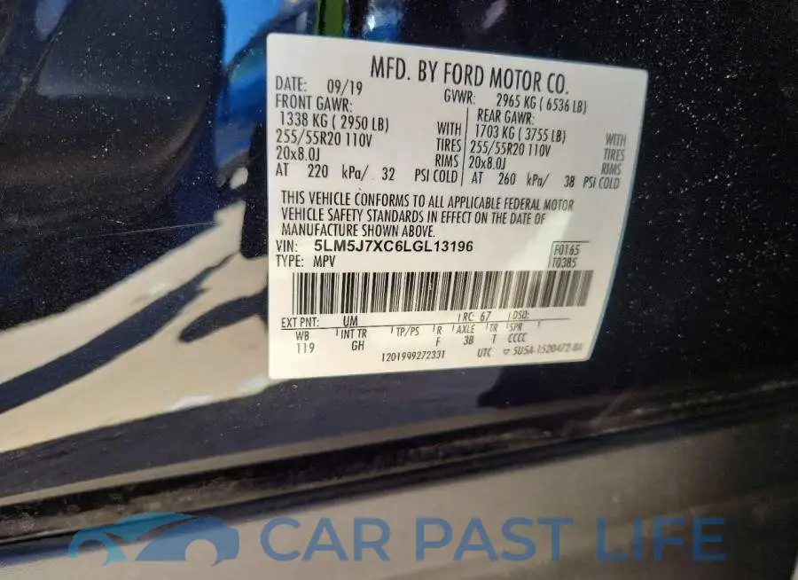 5LM5J7XC6LGL13196# 13