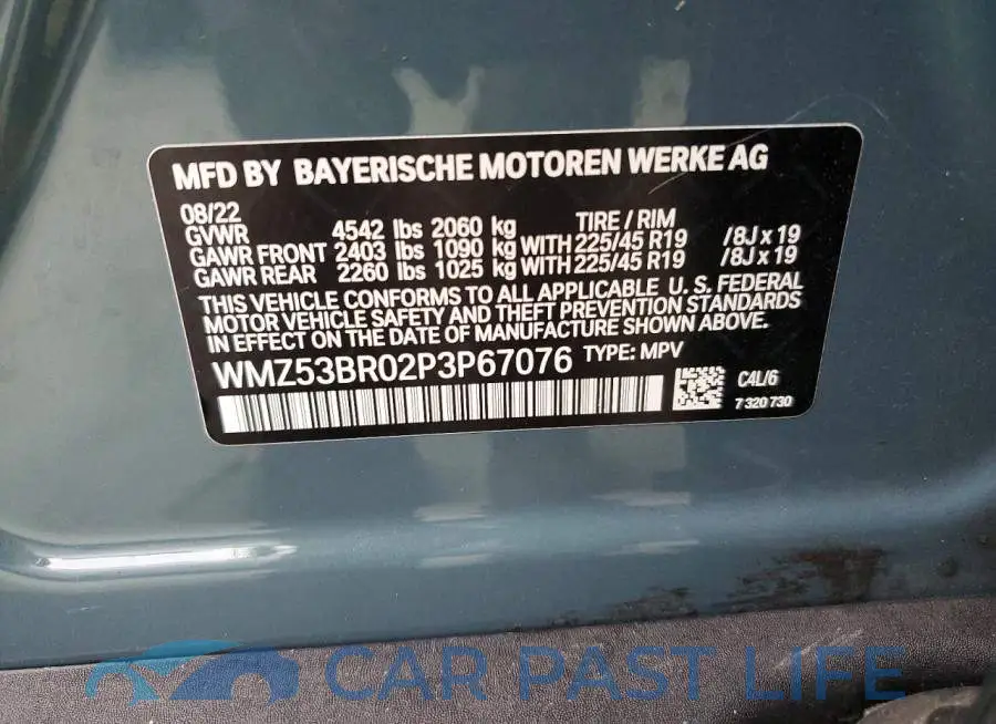 WMZ53BR02P3P67076# 12