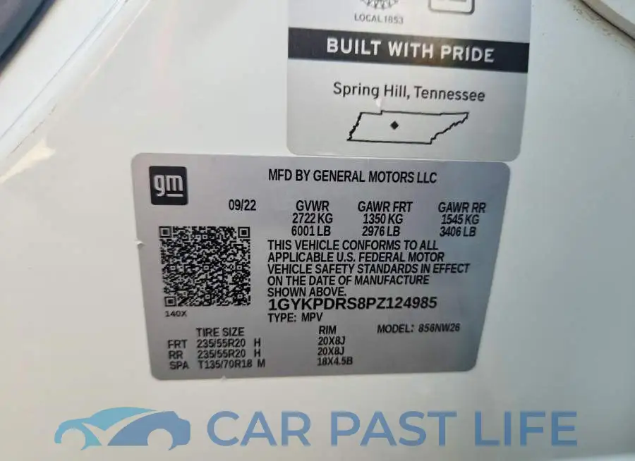 1GYKPDRS8PZ124985# 13