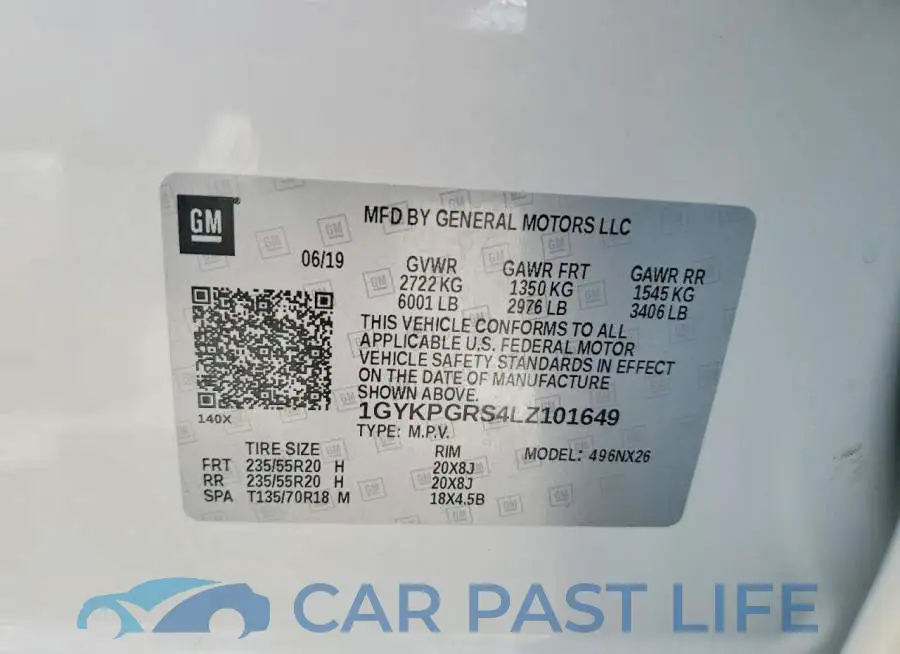 1GYKPGRS4LZ101649# 13