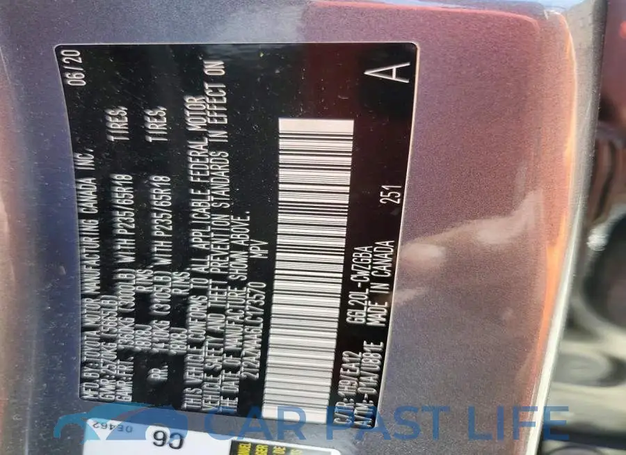 2T2AZMAA6LC173570# 13