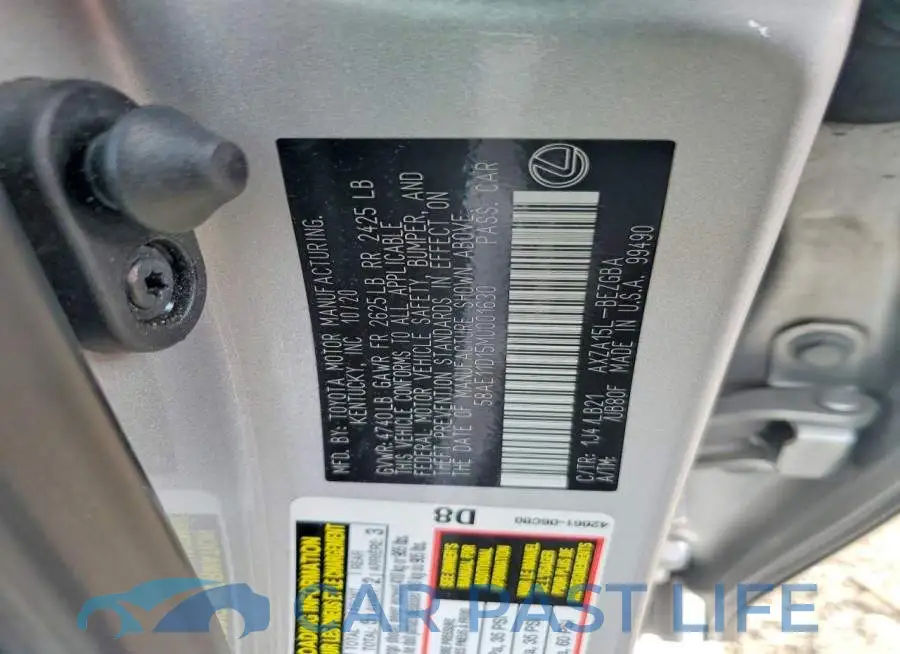58AE11D15MU001630# 12