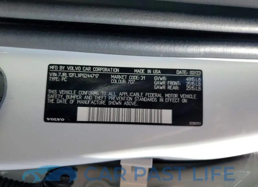 7JRL12FLXPG244717# 13