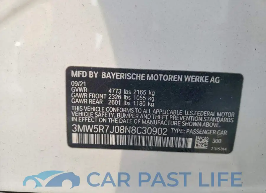 3MW5R7J08N8C30902# 12