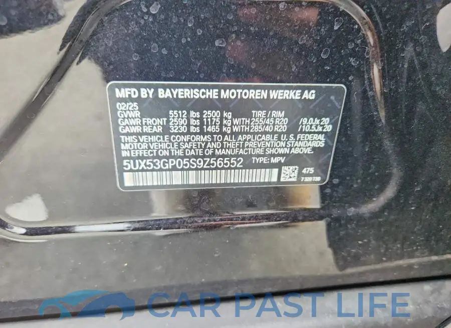 5UX53GP05S9Z56552# 13