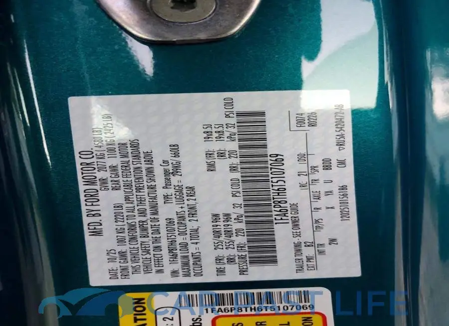 1FA6P8TH6T5107069# 12