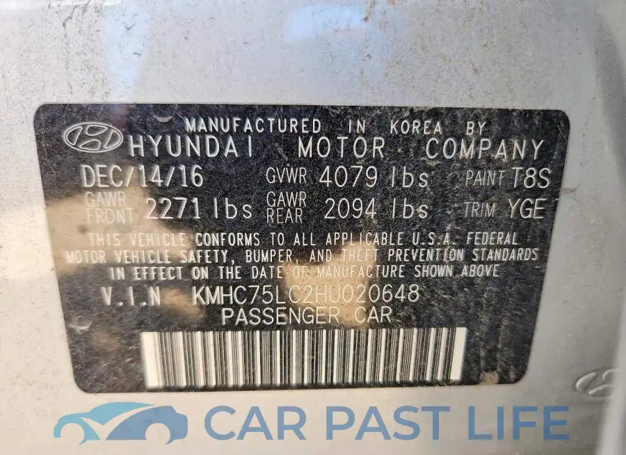 KMHC75LC2HU020648# 12