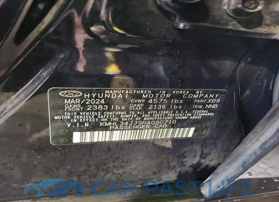 KMHL34JJ9RA090710# 12