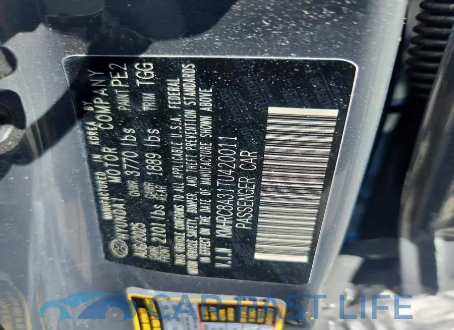 KMHRC8A31TU420011# 13