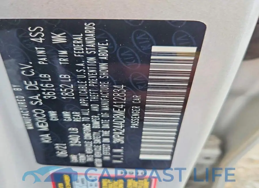 3KPA24AD8ME412834# 12