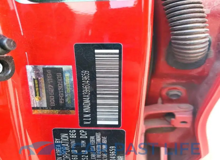 KNADM4A39H6049659# 12