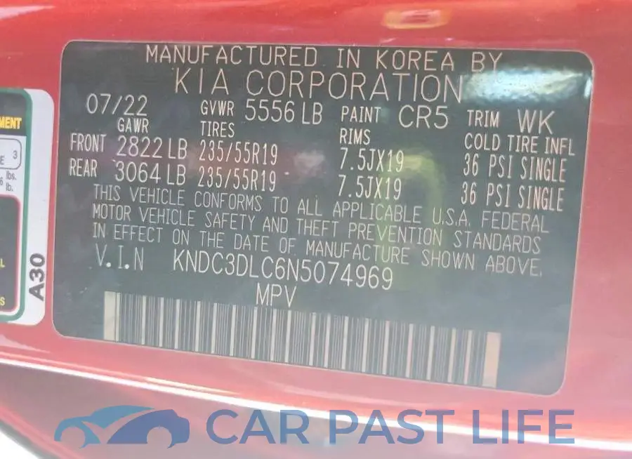 KNDC3DLC6N5074969# 13