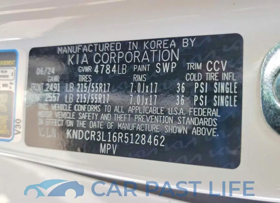 KNDCR3L16R5128462# 13