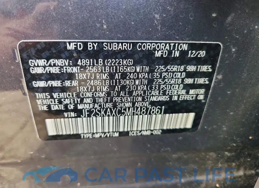 JF2SKAXC5MH487861# 13