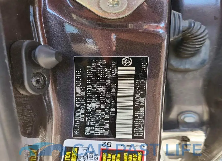 4T1B11HK5JU010403# 12
