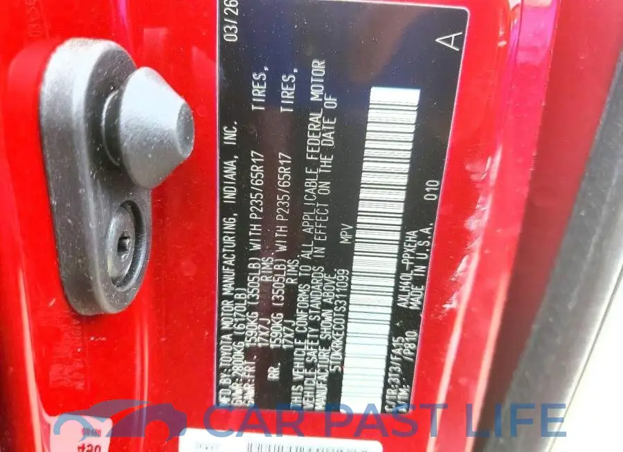 5TDKRKEC0TS311099# 12