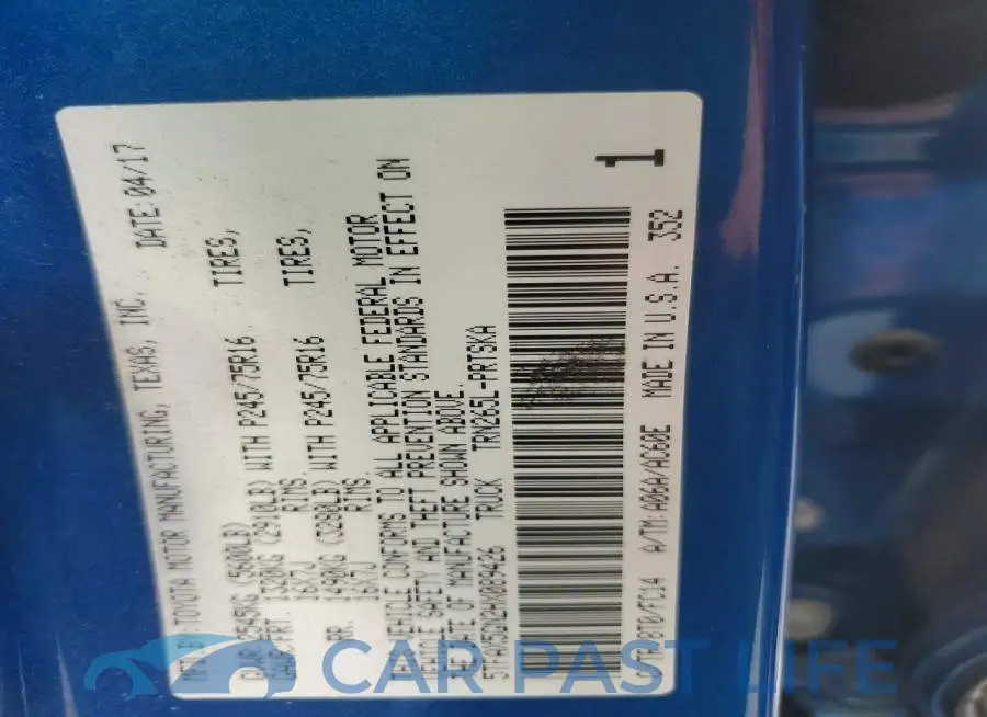5TFAX5GN2HX089426# 13