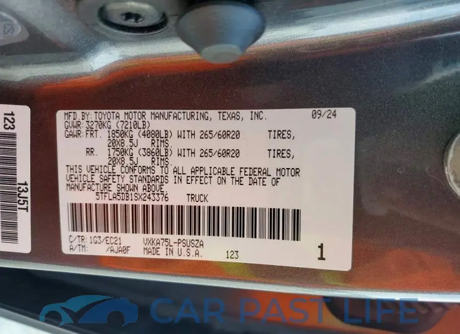5TFLA5DB1SX243376# 12