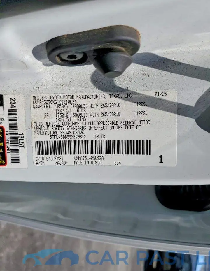 5TFLA5DB5SX279815# 12