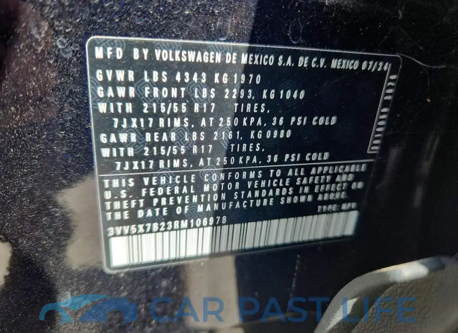 3VV5X7B23RM106978# 13
