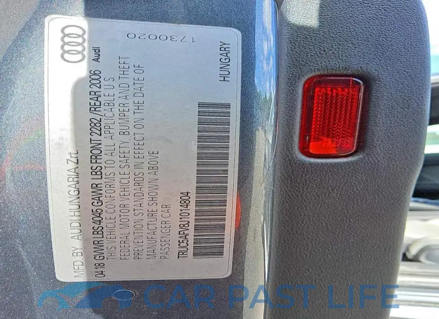 TRUC5AFV8J1014804# 12
