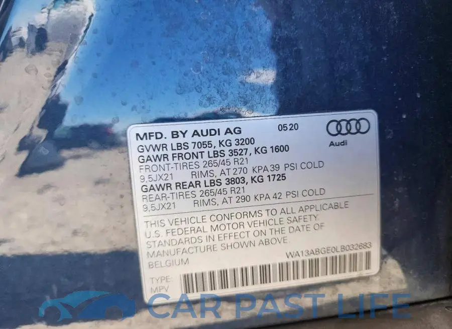 WA13ABGE0LB032683# 12