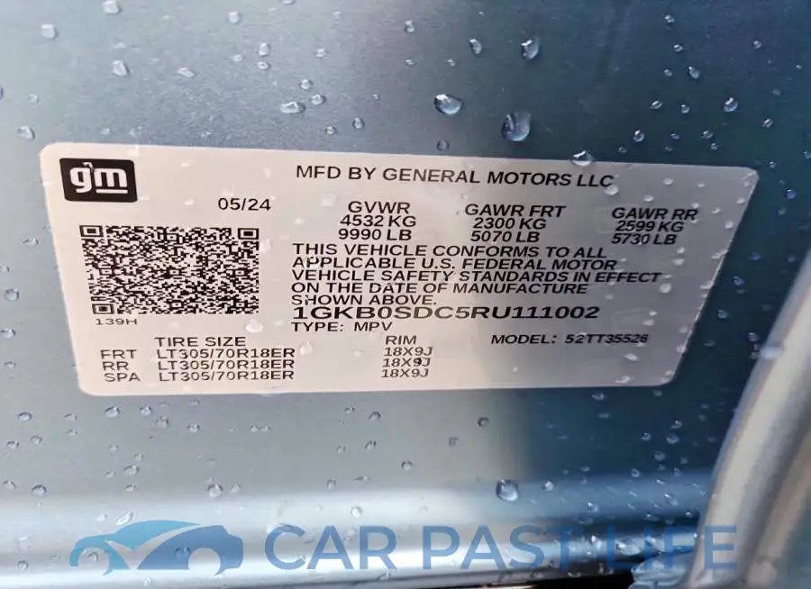 1GKB0SDC5RU111002# 14